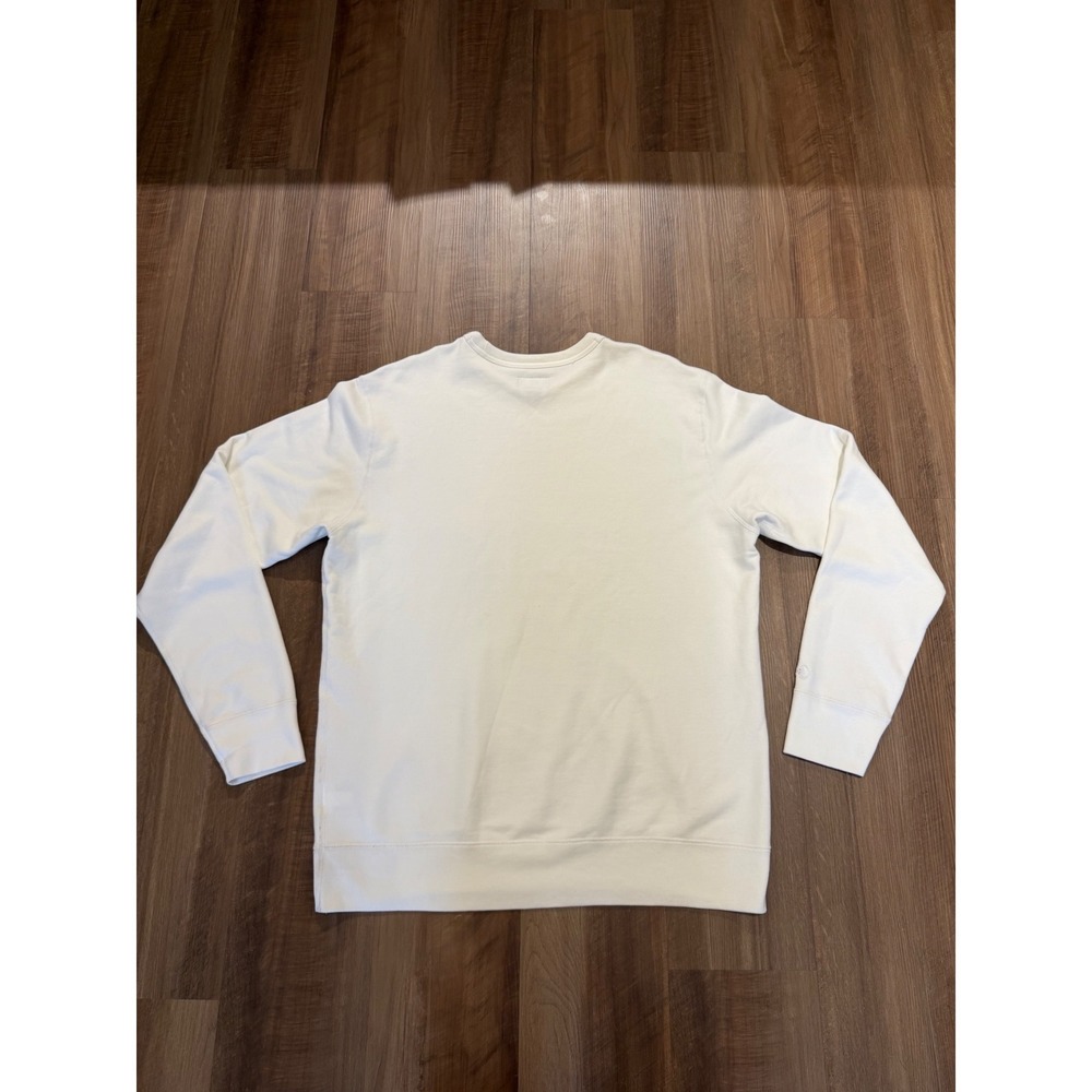 Converse Sweatshirt Men XL White Golf le Fleur Flower Logo Crewneck 10009027-A02 - Picture 2 of 7